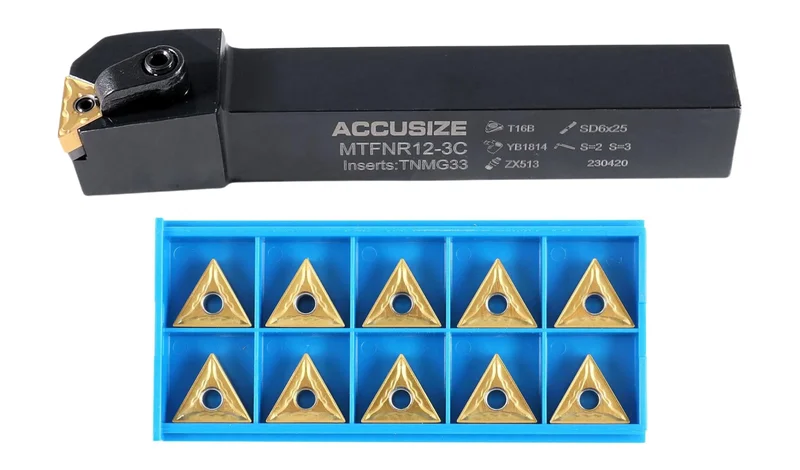 MTFN R/L Toolholders with Extra 10 Carbide TNMG Inserts