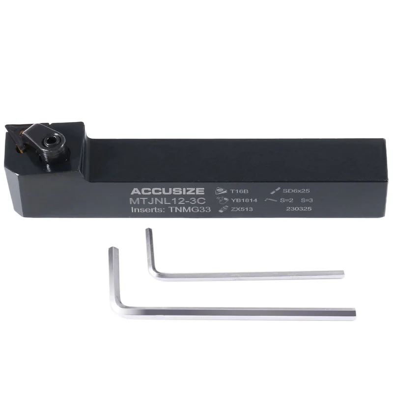 MTJN 93 Degree Lathe Tool Holder with Carbide TNMG Insert