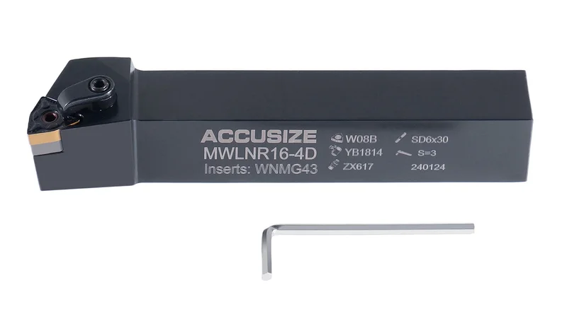 MWLN R/L Toolholders with Carbide WNMG Inserts