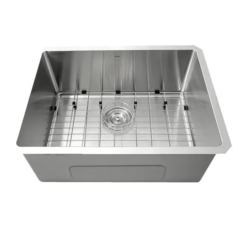 Nantucket Sink Pro Series SR2318-16 , Pro Series Rectangle Single Bowl Undermount Small Radius Corners Stainless Steel Kitchen Sink