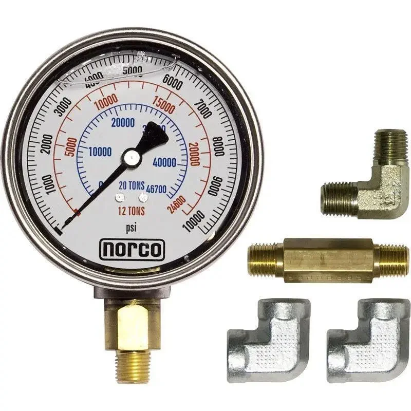 Norco Hydraulic Gauge with Fittings