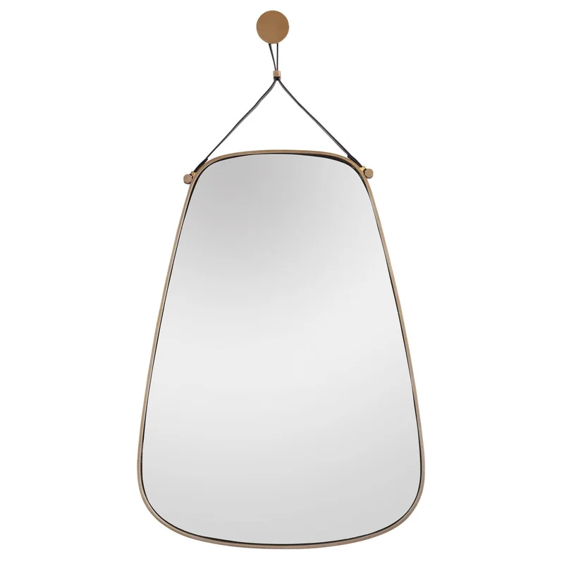 Norissa Mirror, Antique Brass, 20" X 28"