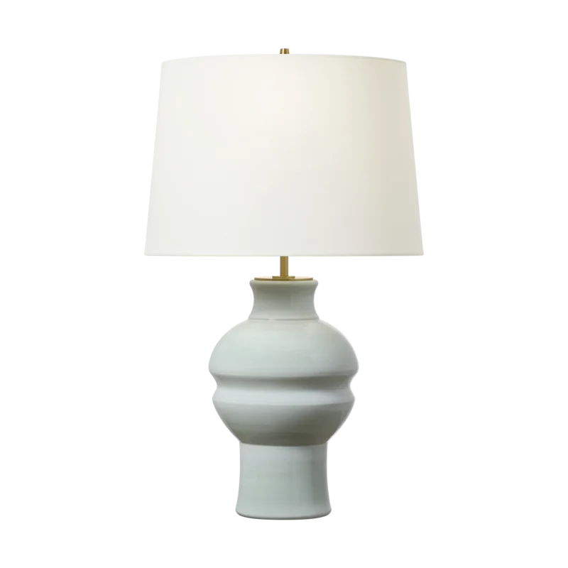 Nova Medium Table Lamp - Silk Green, 27.62"H