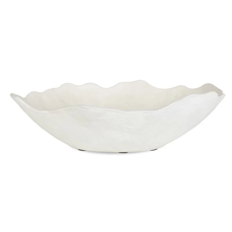 Obscura Outdoor Bowl, Warm White, 16"W x 5"H x 12"D