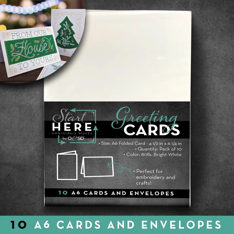 OESD: Blank Greeting Cards & Envelopes (10pk)