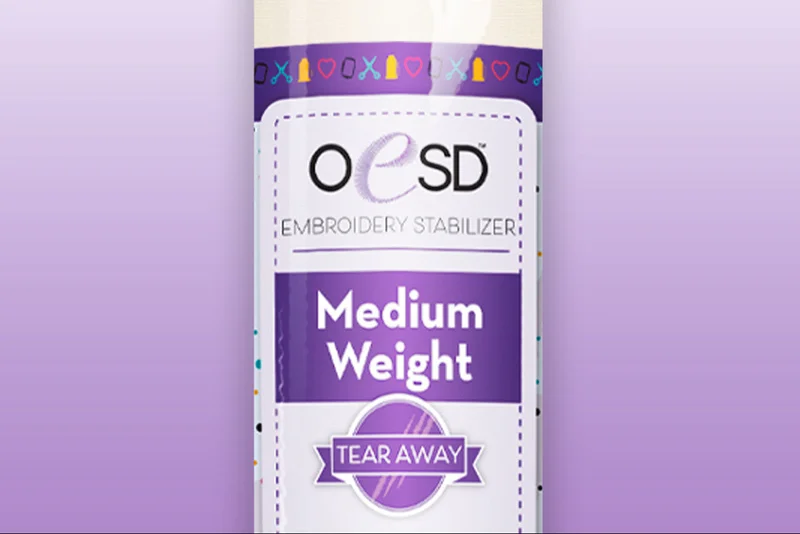 OESD: Medium Weight TearAway 15"x10yd - White
