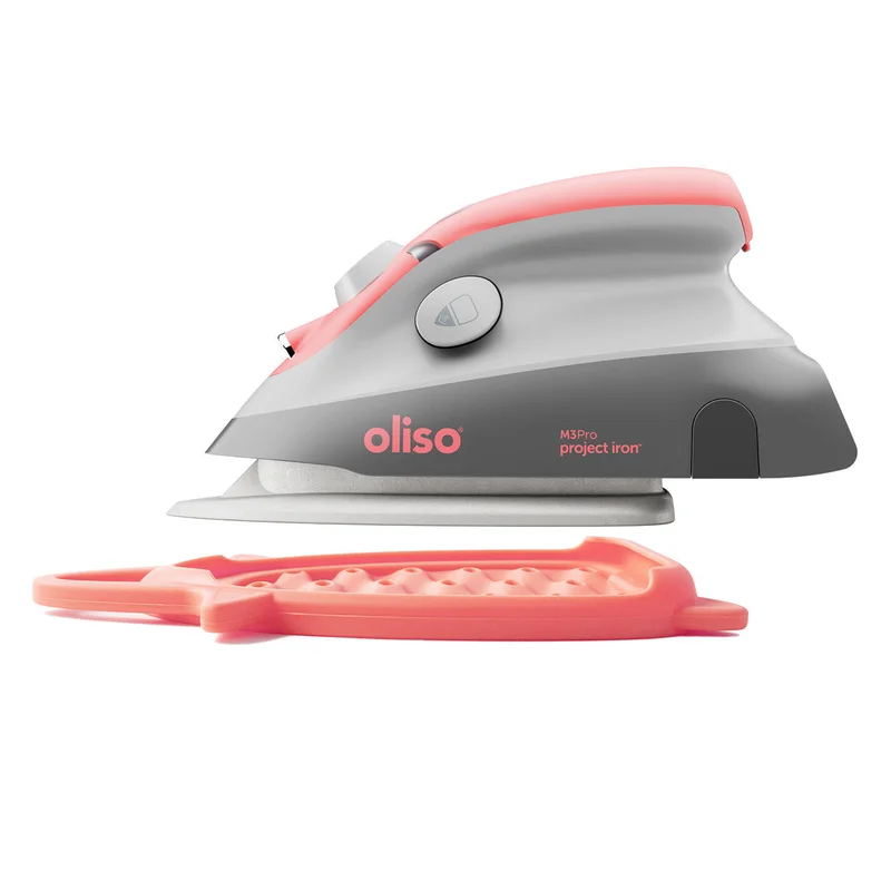 Oliso Mini Iron with Trivet: Coral
