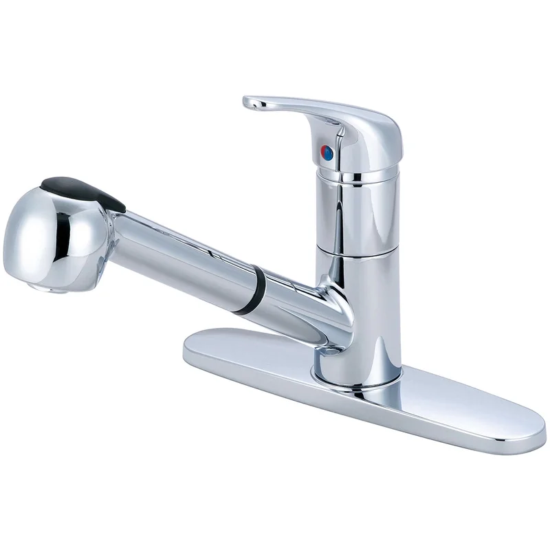 Olympia Faucets - Elite Collection - Single Handle Pull-Out Kitchen Faucet (K-5030)