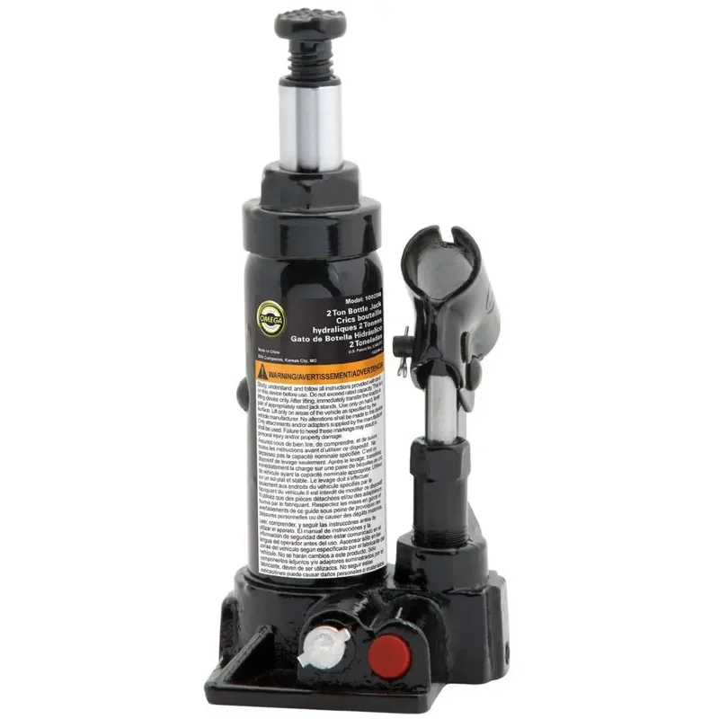 Omega 12 Ton Hydraulic Bottle Jack, Welded Base (Ea) - 10125W