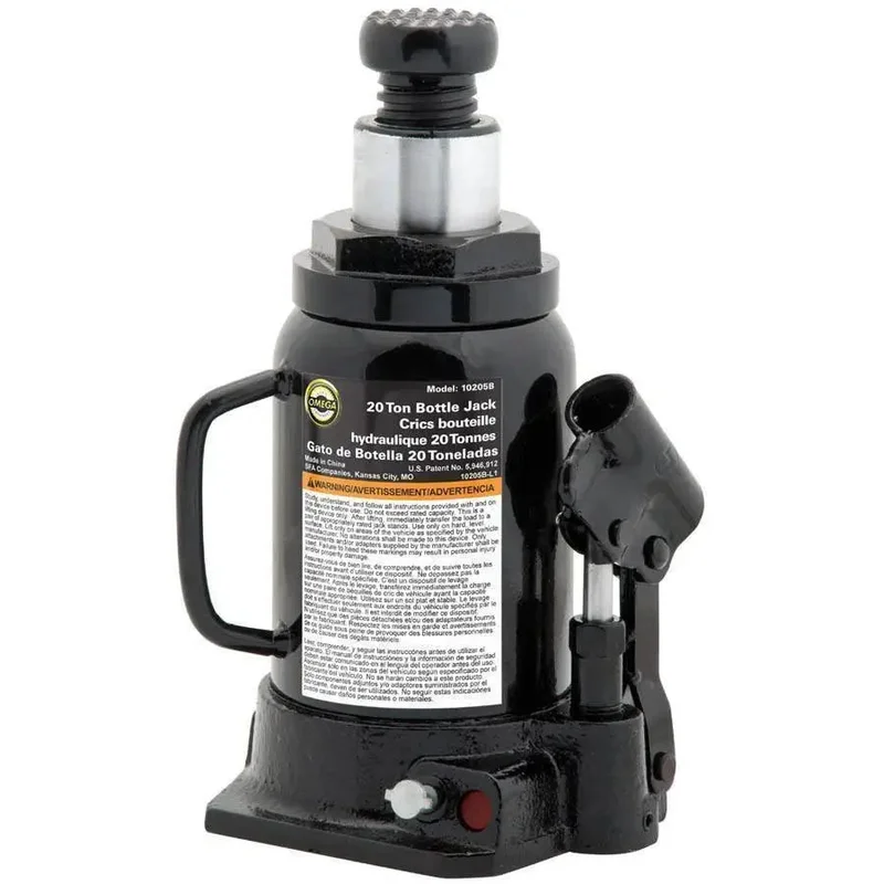Omega 20 Ton Hydraulic Bottle Jack, Welded Base (Ea.) - 10205W