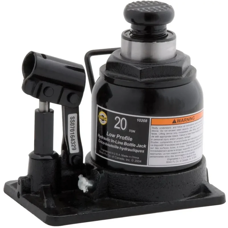 Omega 20 Ton In-line Low-Profile Hydraulic Bottle Jack, Screw Base (Ea.) - 10208