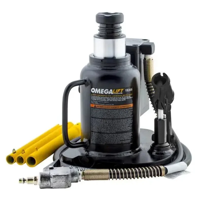Omega 20 Ton Low Profile Air/Manual Bottle Jack - 18209