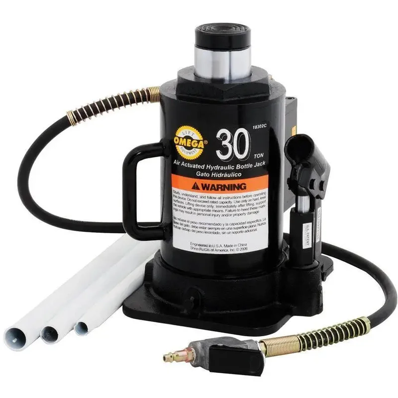 Omega 30 Ton Air/Hydraulic Bottle Jack - 18302C