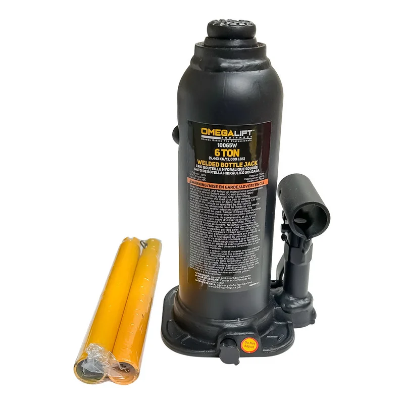 Omega 6 Ton Side Pump Bottle Jack w/ Welded Base - 10065W