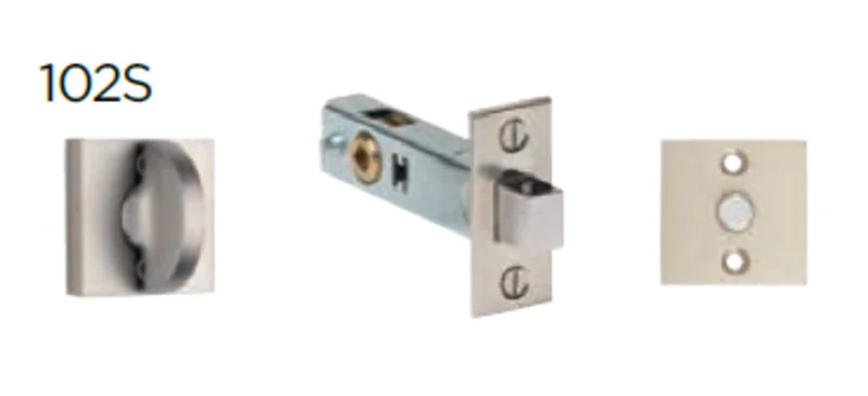 Omnia 102S Solid Brass Privacy Bolt Set