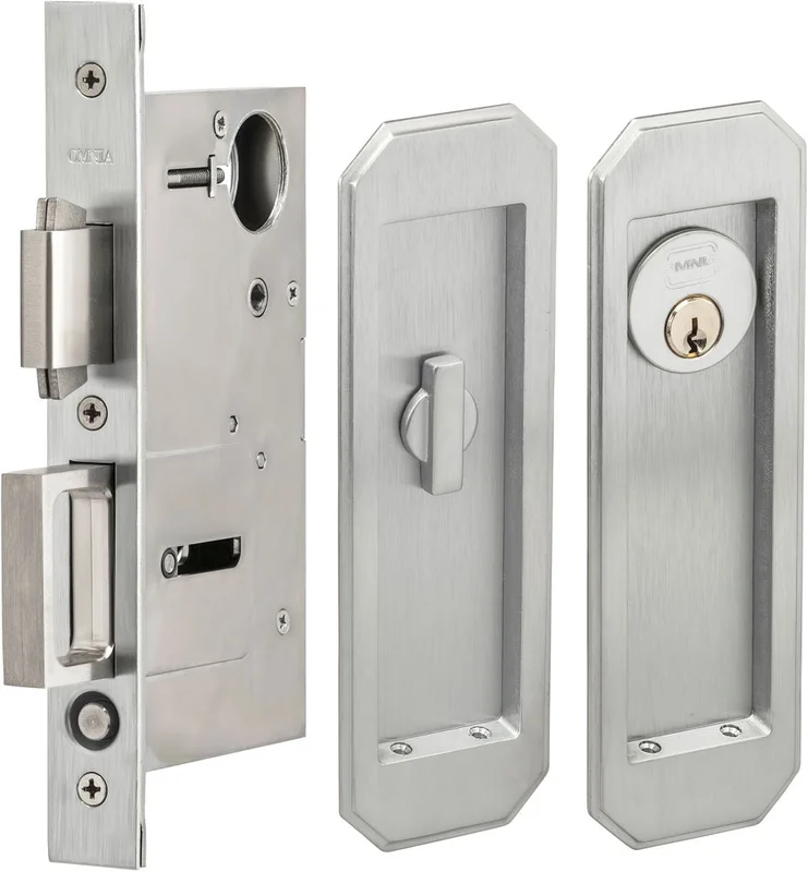 Omnia - 7039 Mortise Pocket Door Locks