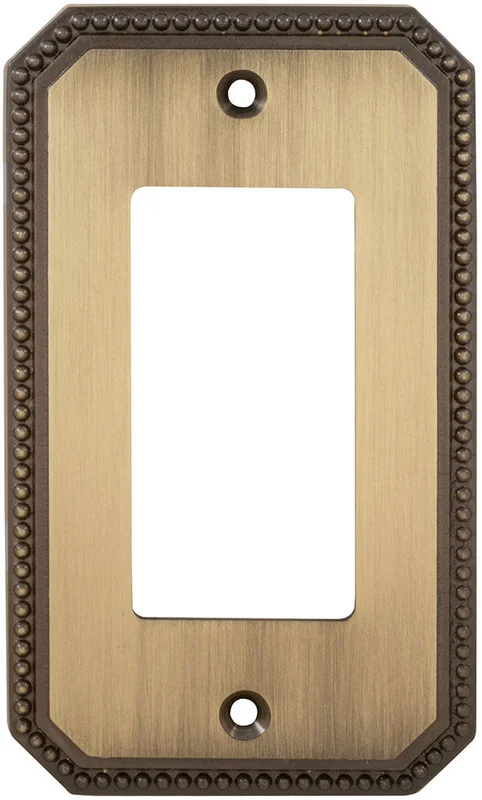 Omnia - 8005 Beaded Rocker Switchplate