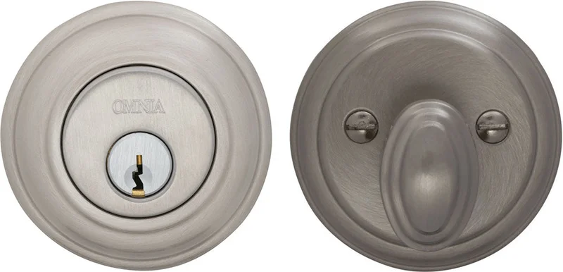 Omnia COLDB Solid Brass Auxiliary Deadbolt Kit