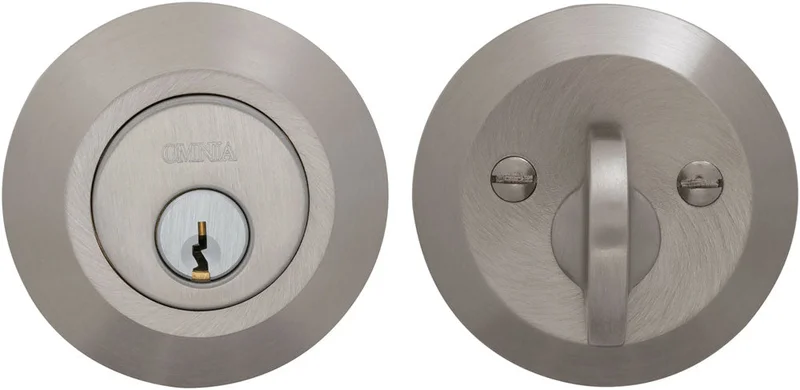 Omnia MODDB Solid Brass Auxiliary Deadbolt Kit