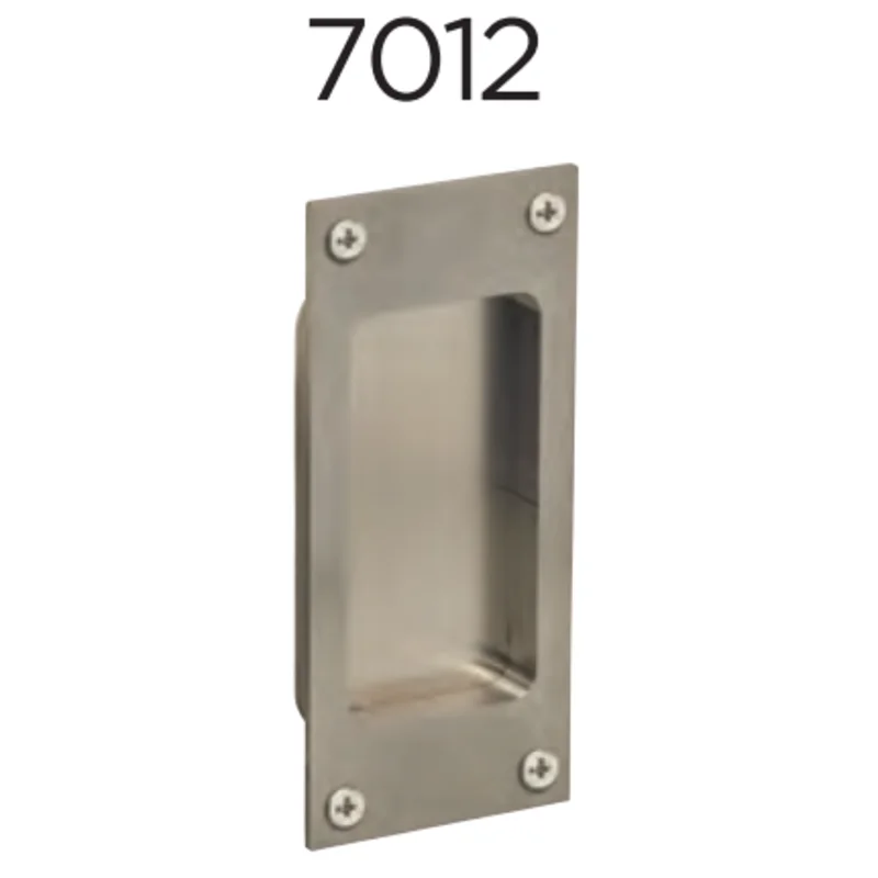 Omnia - Pocket Door Flushcups - 7012 Modern Rectangular Flush Cup