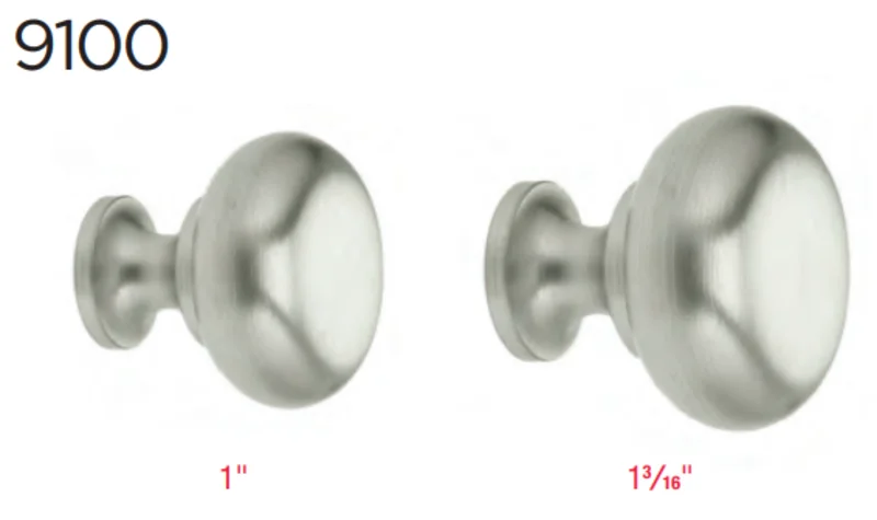 Omnia - Stainless Steel - 9100 Cabinet Knob