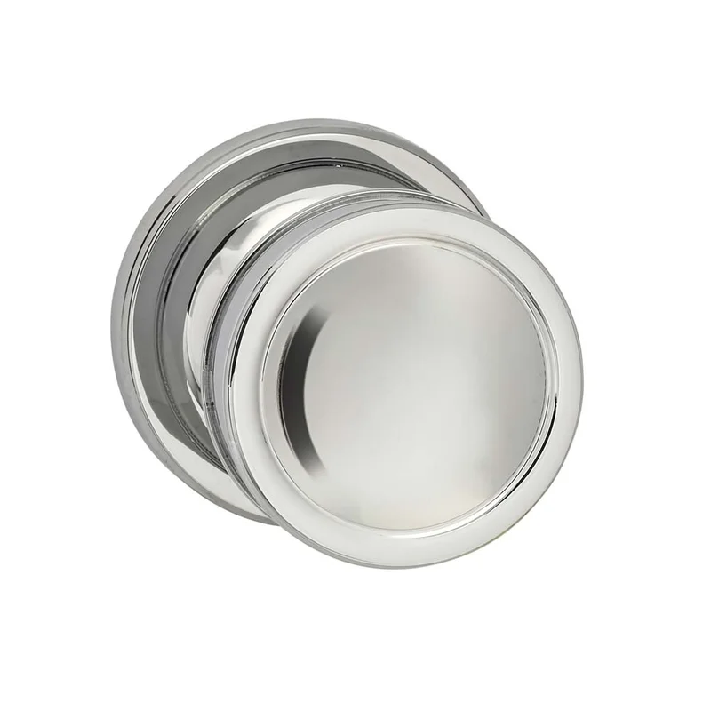 Omnia Style #513 ARC Solid Brass Knob (with 643 Rose)