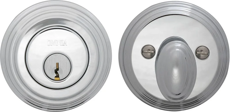Omnia TRADDB Solid Brass Auxiliary Deadbolt Kit