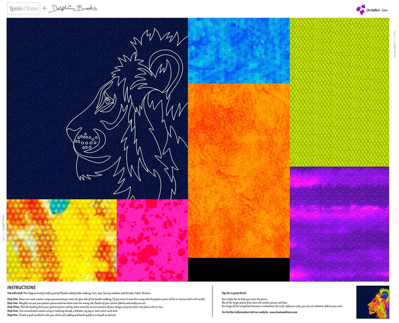 ON SAFARI: Lion-Panel
