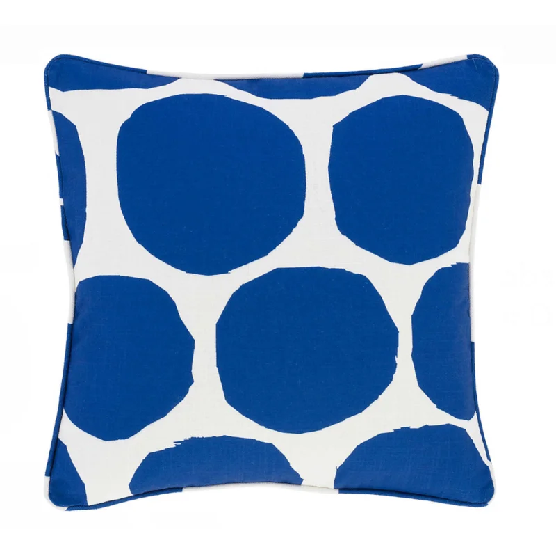 On The Spot Indoor/Outdoor Pillow- Cobalt, 22" x 22"