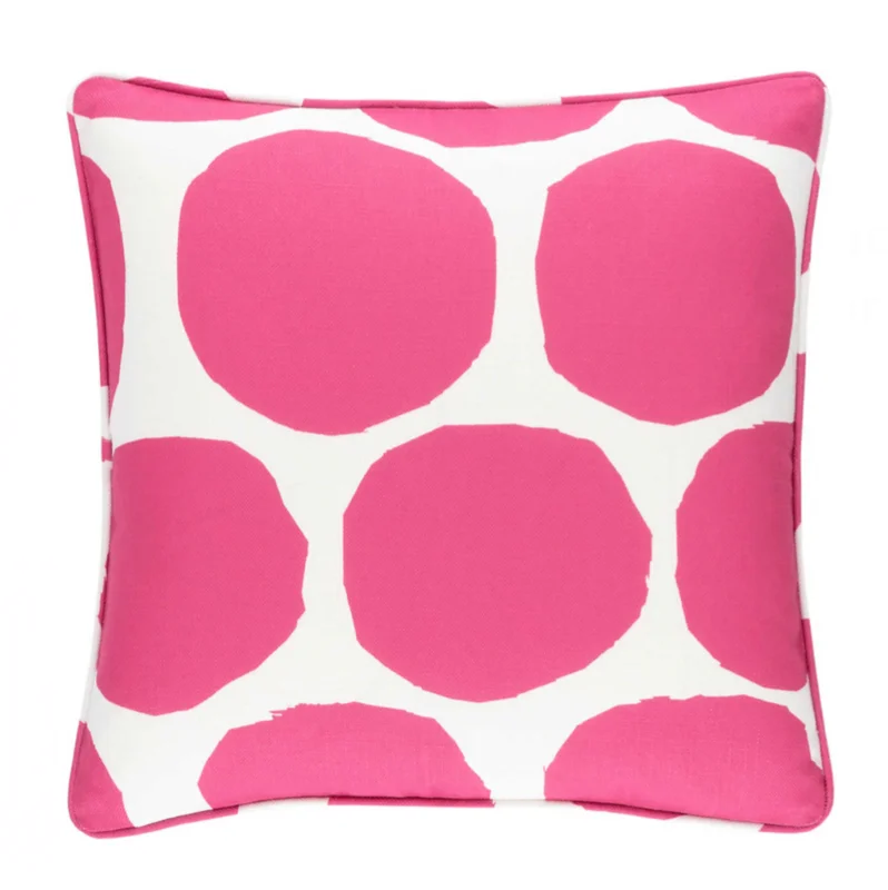 On The Spot Indoor/Outdoor Pillow- Fuchsia, 22" x 22"
