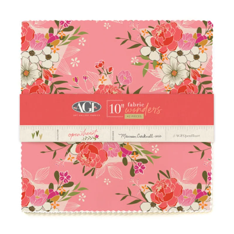 Open Heart: 10" Square Layer Cake
