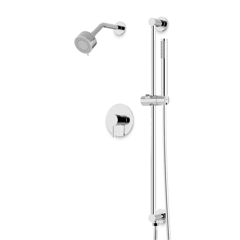 Opera 2-Way Multifunction Pressure Balance Shower Trim Kit with Hand Shower on Integrated Slide Bar