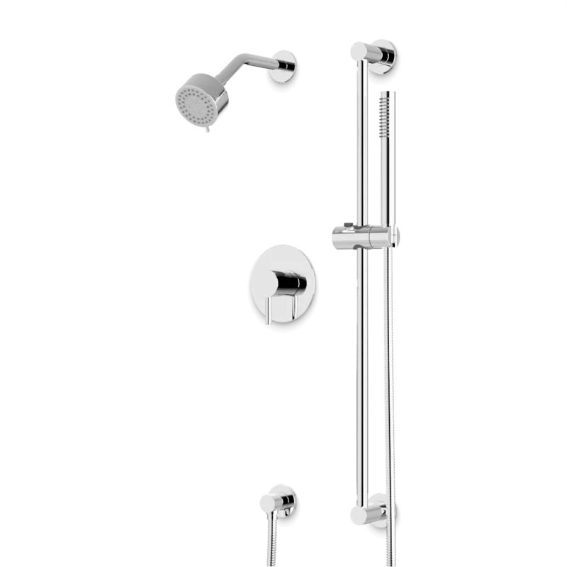 Opera 2-Way Multifunction Pressure Balance Shower Trim Kit with Slide Bar with Separate Water Outlet