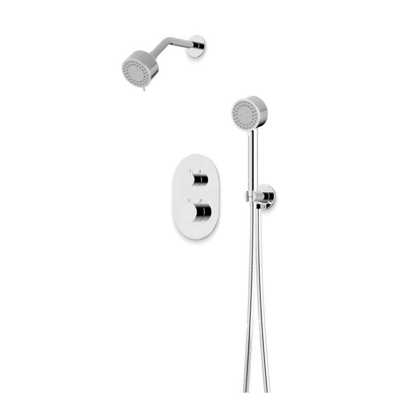 Opera Thermostatic Shower Trim Kit with Hand Shower Chrome
