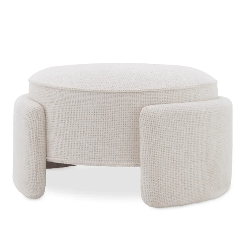 Ortega Stool - Lyssa Off-White, 28.74 Dia