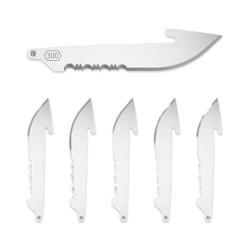 Outdoor Edge 3" Drop Point w/ Serrations 6pk
