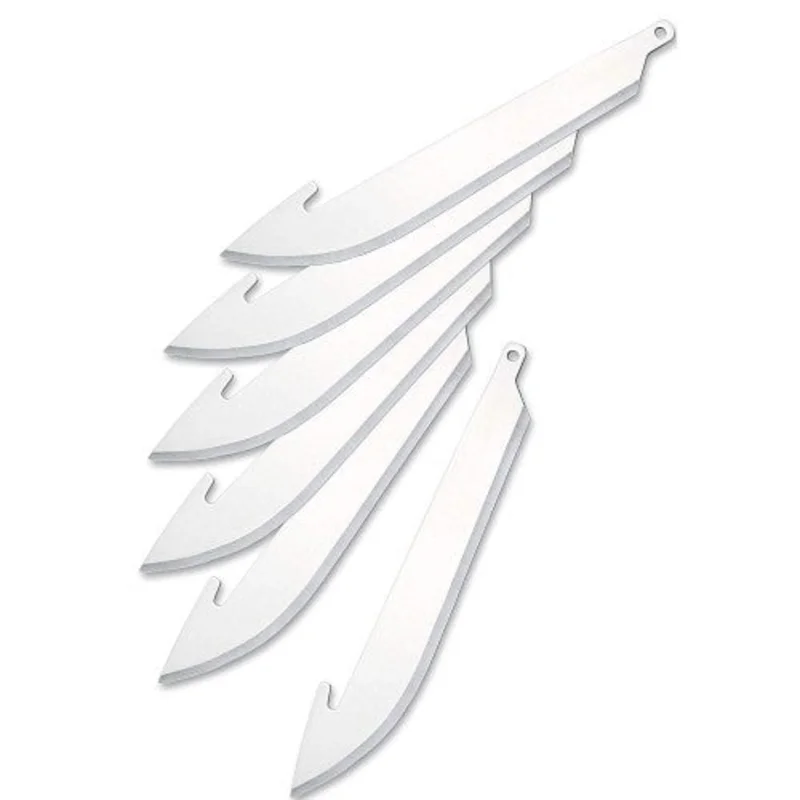 Outdoor Edge 3 in. Drop Point Replacement Blades (6pk)