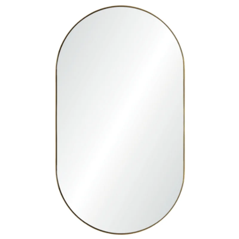 Oval Mirror 24" x 42" - 3 colors Burnished Brass