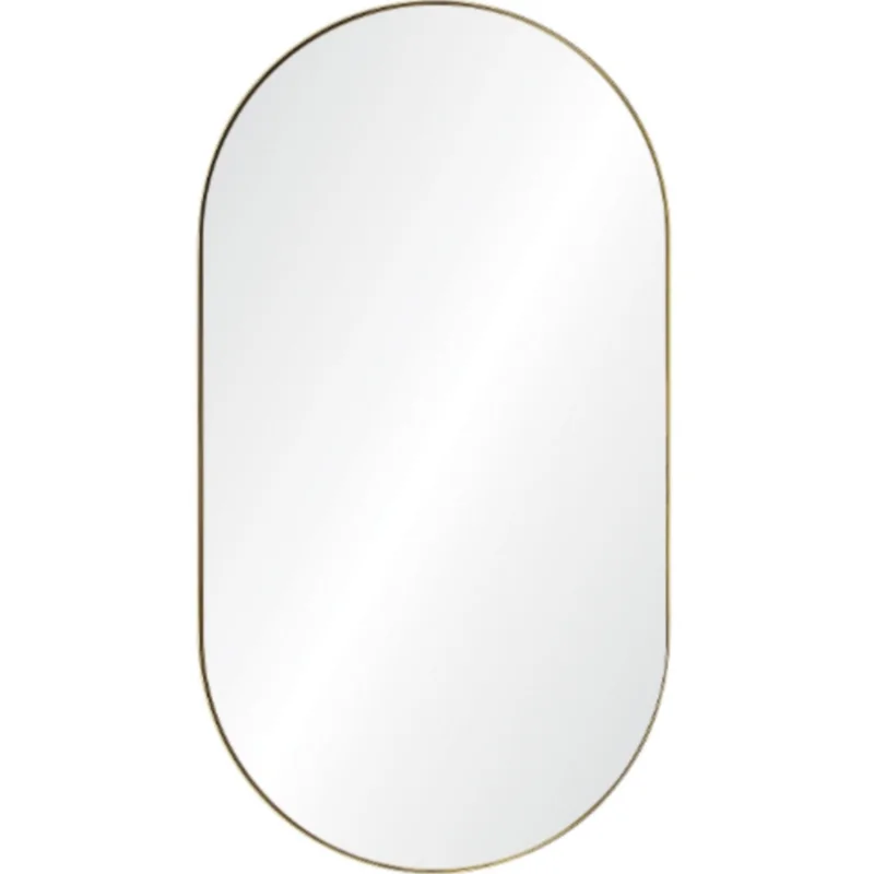 Oval Mirror 26" x 48" - 3 colors Burnished Brass