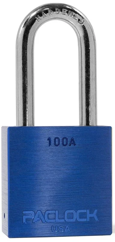 Paclock 100A Aluminum Padlock 2" Tall Hardened Steel Shackle
