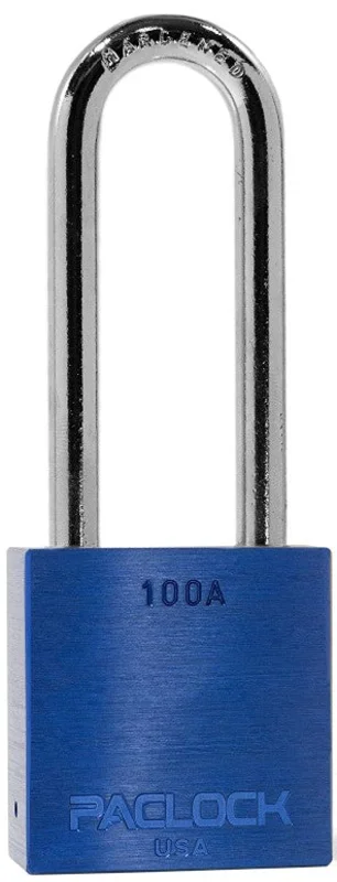 Paclock 100A Aluminum Padlock 3" Tall Hardened Steel Shackle