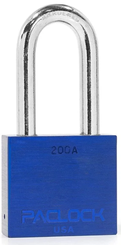 Paclock 200A Aluminum Padlock 2" Tall Hardened Steel Shackle