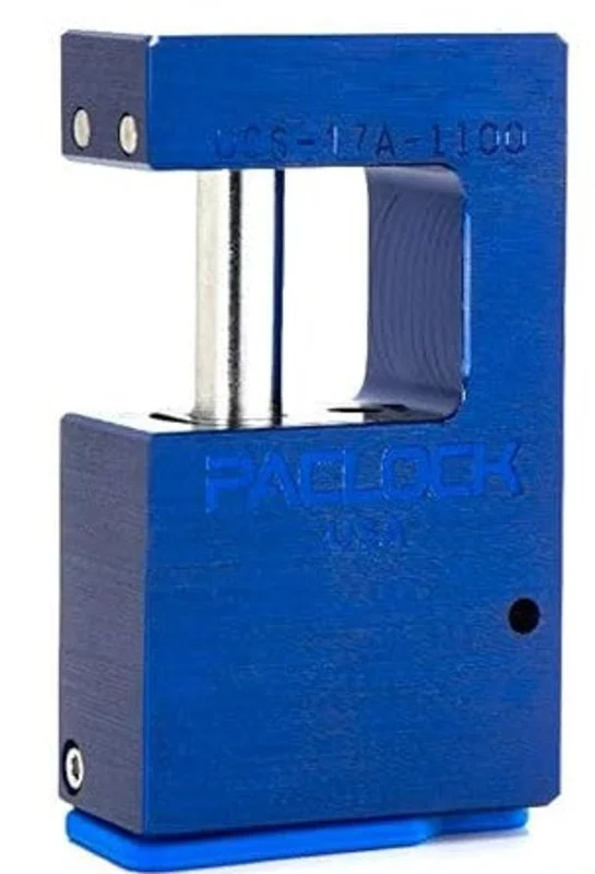 PACLOCK UCS-17A-1100 Hidden-Shackle Aluminum Block-Lock Blue