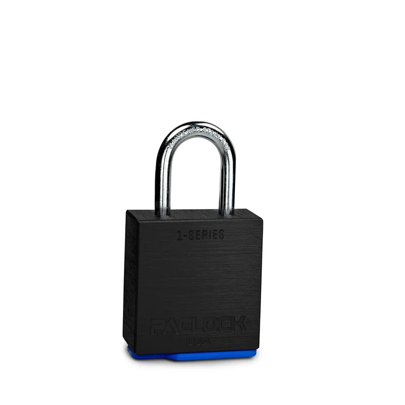 PACLOCK UCS-1A Padlock 1-3/16" Tall Stainless Steel Shackle Black