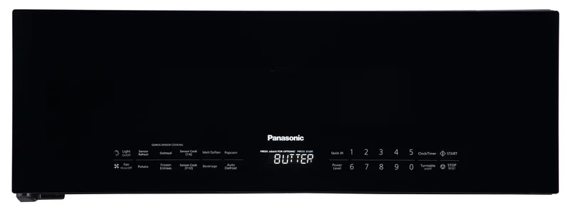 Panasonic - 1.2 cu. Ft Over the range Microwave in Black - NNSG65NB Black
