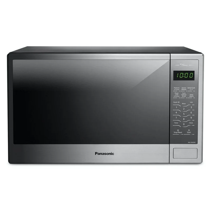 Panasonic - 1.3 cu. Ft Counter top Microwave in Stainless - NNSG656S Stainless