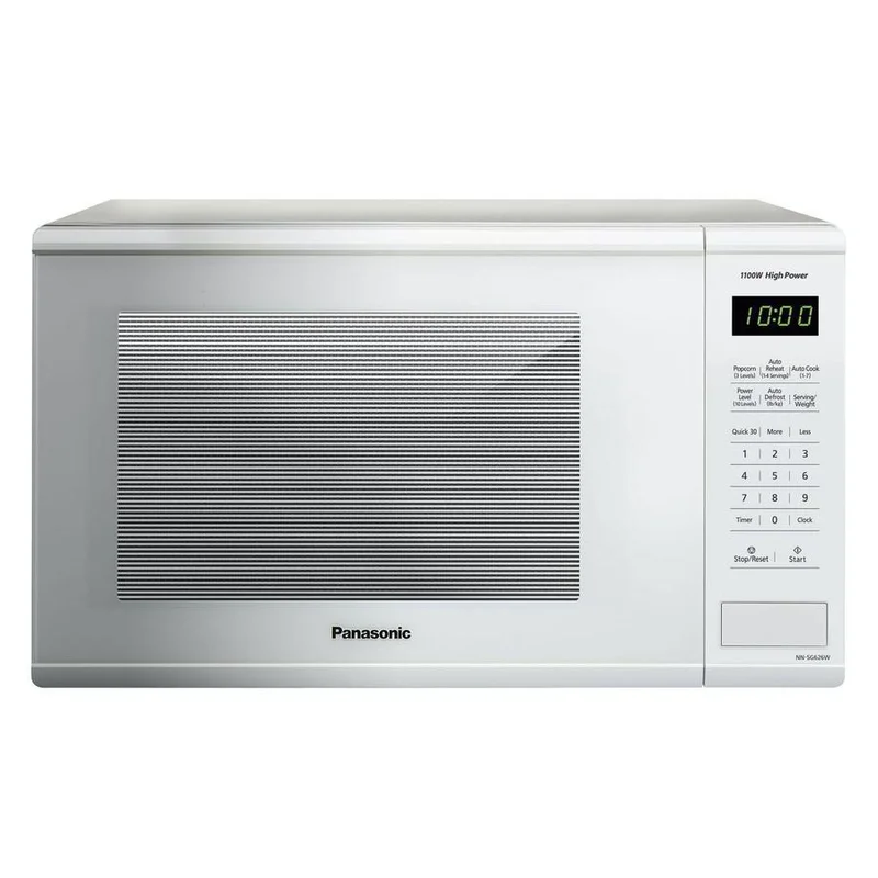 Panasonic - 1.3 cu. Ft Counter top Microwave in White - NNSG676W White