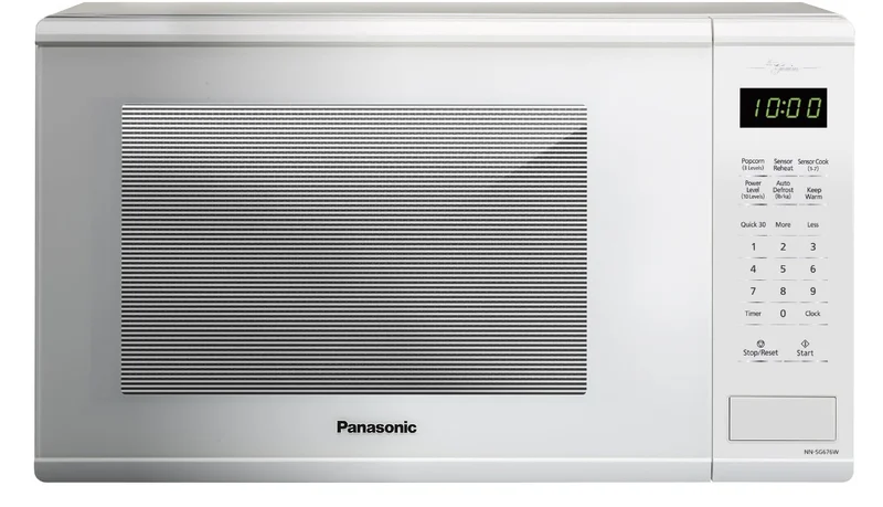 Panasonic - 1.3 cu. Ft Counter top Microwave in White - NNSG676WC White