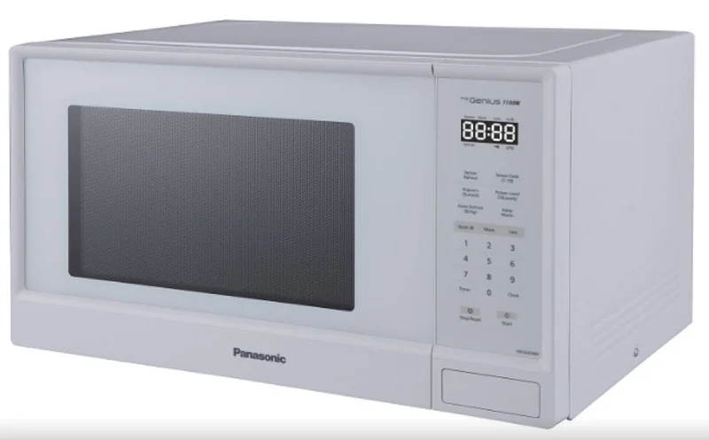 Panasonic - 1.3 cu. Ft Counter top Microwave in White - NNSU65NW White