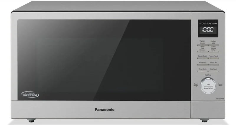 Panasonic - 1.6 cu. Ft Counter top Microwave in Stainless - NNSD78LSC Stainless